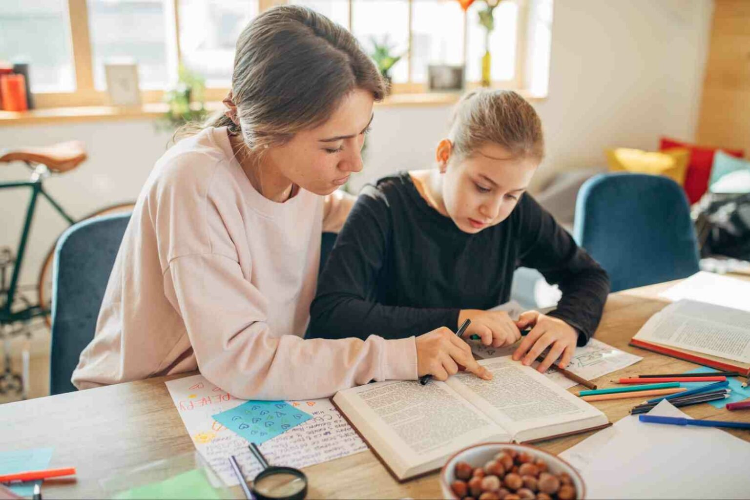 help a child with homework